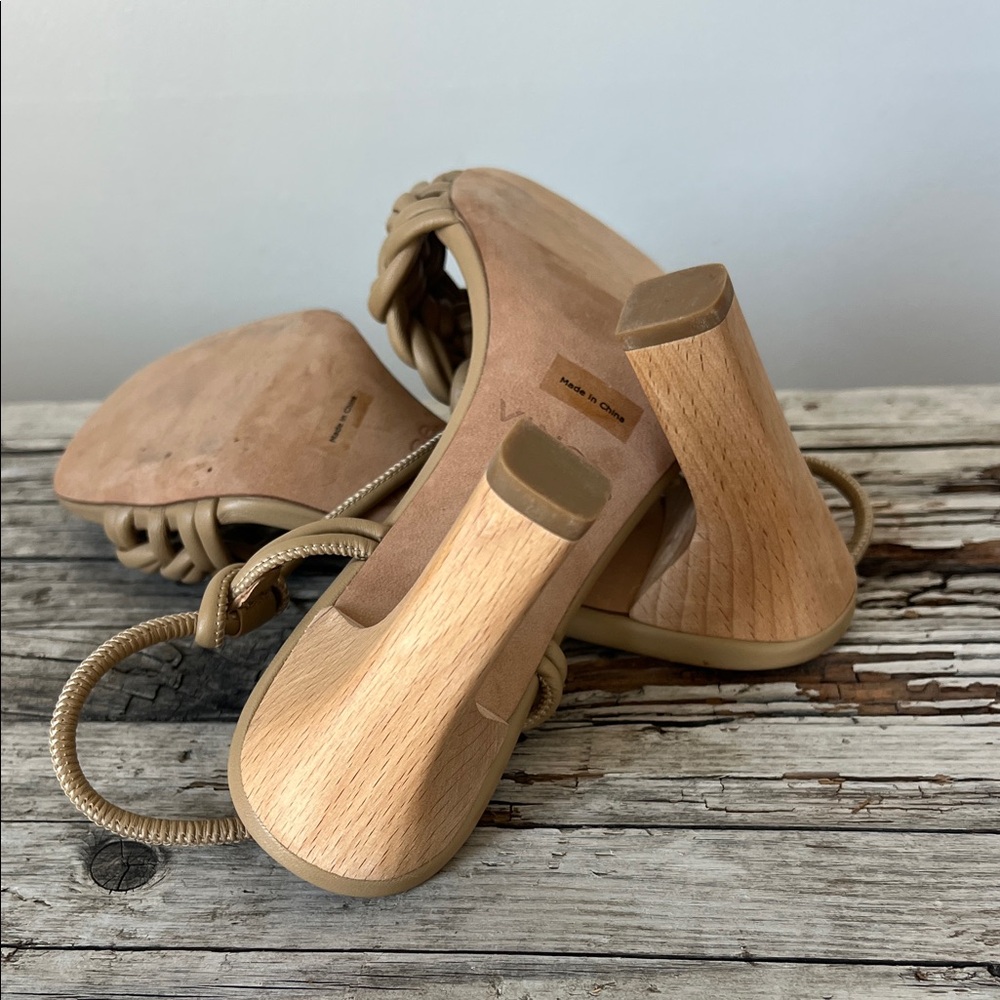 NWOT VINCE Quenelle Braided Strappy Heel Sandals EUR 37.5 USA 7.5 - Picture 12 of 15